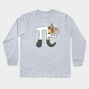 Fighting Pirish Pi Day Symbol Kids Long Sleeve T-Shirt